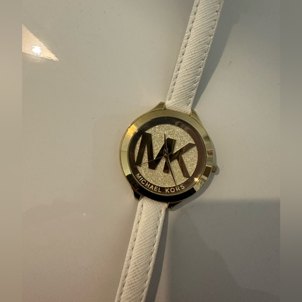 Michael Kors | Gold and White Watch